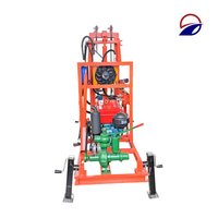 Foreuse portable diesel 200M pour puits d'eau, machine de forage de puits de petite profondeur 25HP pour la construction de puits profonds