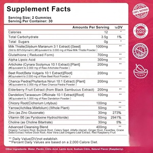 Gummies Détoxifiantes pour le <span class=keywords><strong>Foie</strong></span> avec Chardon-Marie et Artichaut |   Complément alimentaire végétalien pour la purification du <span class=keywords><strong>foie</strong></span> et le soutien des enzymes digestives - Product Image 2