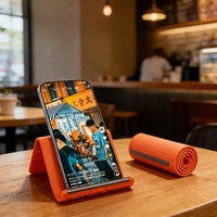 Support de téléphone portable pliable et étanche en silicone flexible pour tablette, idéal pour les appels vidéo et le streaming en direct – Offre Spéciale