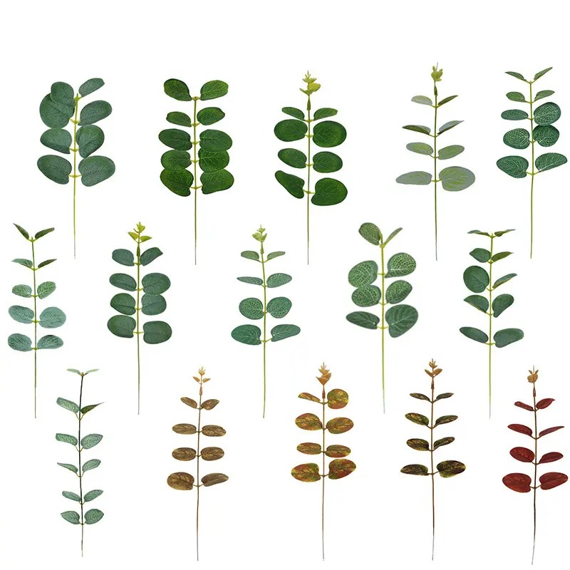 Bestseller Eukalyptus stängel unterschied licher Größe Blume Wand dekoration künstliche Blätter