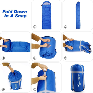 Sacs de couchage portables d'été en polyester 170T pour adultes, livraison rapide d'usine, faible MOQ - Product Image 3