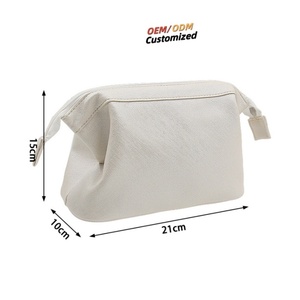 Vente en gros personnalisation grande capacité sacs à cosmétiques de maquillage sac à cosmétiques en cuir organisateur de sac à cosmétiques - Product Image 5