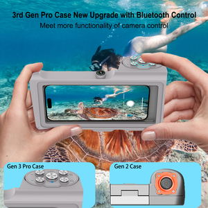Funda Impermeable Universal para Teléfono ShellBox de Tercera Generación, Protección de Buceo de 50 Pies, Protección de 360 Grados para Teléfono con Obturador Remoto - Product Image 5