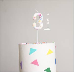 สร้างสรรค์สีรุ้ง3D จำนวนเทียนวันเกิดเด็กหนึ่ง<span class=keywords><strong>ปี</strong></span>เด็กสุขสันต์วันเกิดพรรคจำนวนเทียนขายส่ง - Product Image 4