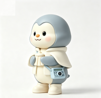 Figurine d'art personnalisée Pingouin en PVC et ABS, Statue de personnage de dessin animé, Fabrication OEM en Chine, Figurine personnalisée pour la vente en gros de produits de marque