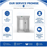Torniquete de Acero Inoxidable 304 de Altura Completa, Puerta de Seguridad con Código QR RFID, Reconocimiento Facial NFC, Control de Acceso Peatonal, ODM OEM