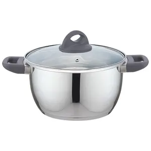 Chất lượng cao bán buôn hình nón hình dạng 8 cái nấu ăn chậu và Chảo thép không gỉ Cookware Set