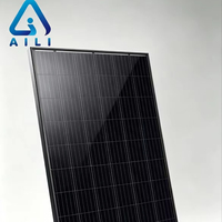 Panneau solaire monocristallin 150W tout noir, design élégant, module photovoltaïque pour caravane, yacht, aventure hors réseau