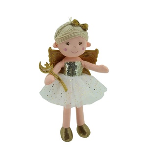 Factory Custom Super Soft Plush Elf <strong>Doll</strong> with Wings New Popular Mini Rag <strong>Dolls</strong> PP Cotton Filled Mesh Lined Black <strong>Fairy</strong> <strong>Doll</strong> - Product Image 1