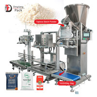 Máquina Empacadora de Polvo de Alta Precisión de 25 kg, Semiautomática, Ensacadora de 10-50 kg para Alimentos, Azúcar, Harina, Proteínas, Bolsas de Plástico/Papel