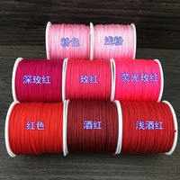 Cordon en nylon pour la fabrication de bijoux 0.8mm bricolage perles chaîne 38 couleur macramé fil Bracelet et corde artisanale