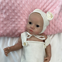 Poupée Reborn réaliste de 18 pouces en silicone intégral, poupée nouveau-né lestée pour la formation en sage-femme, la thérapie et le soulagement de l'anxiété