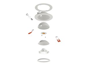 Smart Ceiling Light Full Spectrum COB Chips CRI98 3CCT Dimmable LED Recessed Gimbal Downlight <strong>Select</strong> Colors Via Wall Switch - Product Image 6