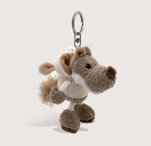 Lucu dan jelek di pakaian domba boneka serigala liontin mini gantungan kunci boneka lembut tas liontin
