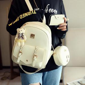 Pequeno Cinto Floral Multi-Purpose PU Mochila New Trendy Style Mulheres Casual Versátil School <span class=keywords><strong>Bag</strong></span> Mochila dos Estudantes - Product Image 4