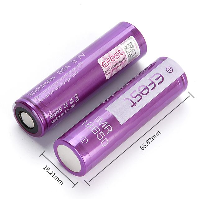 2022 New Stock 3.6v 18650 3000mah 15A Rechargeable Lithium Ion Battery 30q INR18650-30Q