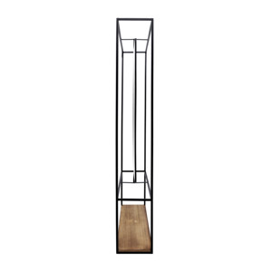 Estante rectangular de pared con espejo y base de madera para entrada o baño, organizador de almacenamiento - Product Image 5