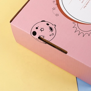 Bán Hot xách tay phân hủy sinh học Kraft sóng quần áo hộp bưu phẩm làm thân thiện với môi trường tông dập nổi giấy nghệ thuật - Product Image 5