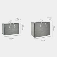 Organiseurs de vêtements pour armoire de chambre moderne, 3 tailles, avec poignées, sacs de rangement pliables grande capacité en tissu zippé