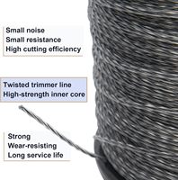 0.95 pouces coupe-herbe bobine ligne chaîne coupe ligne en nylon fil d'acier noyau débroussailleuse ligne