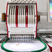Machine à broder informatisée à grande vitesse avec 15 aiguilles pour la fabrication de chapeaux et de casquettes