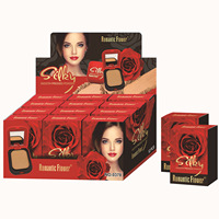 Contrôle de l'huile de maquillage mat foncé personnalisé étanche brillance fond de teint en poudre pressée soyeuse lisse pour peau foncée