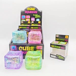 Jouets sensoriels à presser, jouets anti-stress, jouets amusants et colorés en forme de glaçons, balles anti-stress - Product Image 3
