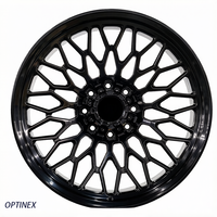 Jantes forgées concaves personnalisées en mesh noir brillant 18 19 20 21 22 23 pouces 5x112 5x120 5x127 5x130 6x139.7 pour Mercedes Audi BMW