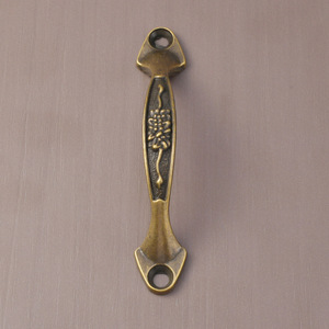 Furniture Handle Bridge Shape Zinc Alloy Antique Bronze <b>Black</b> Traditional Drawer Pulls - Product Image 4