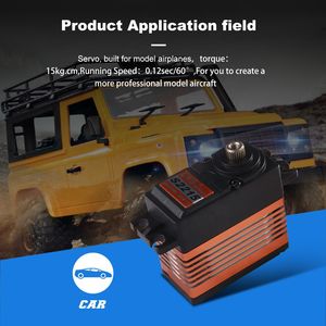 Servo numérique sans noyau étanche de taille standard <span class=keywords><strong>CYS</strong></span> S2215 série 22, couple de 15 kg, en métal pour télécommande 1/8 1/10 - Product Image 6