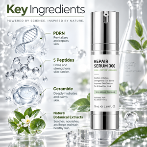 Suero Coreano Personalizado OEM para el Cuidado de la Piel con Centella Asiática, Ácido Hialurónico y Extracto de Propóleo, Reparador, Calmante y Antialérgico - Product Image 5