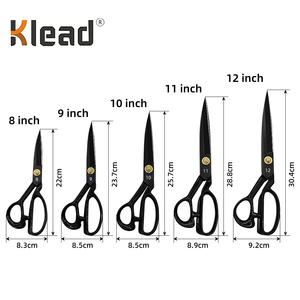 <span class=keywords><strong>Forbici</strong></span> da cucito in acciaio inossidabile nero di alta qualità 2025 da sarto antiruggine professionale per taglio di tessuto a forbice da ricamo - Product Image 5