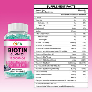 Gomitas Premium con Alto Contenido de Biotina, Multivitaminas y Colágeno, Mejoran el Sistema Inmunológico, Favorecen la Salud de la Piel, el Cabello y las Uñas - Product Image 2