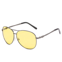 Lunettes de soleil pour hommes en métal de luxe avec logo personnalisé en gros en usine pour le camping en plein air la pêche