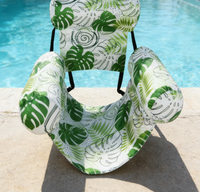 Colchoneta Flotante Inflable Plegable Portátil para Piscina, Compacta para Fácil Almacenamiento y Transporte a la Piscina