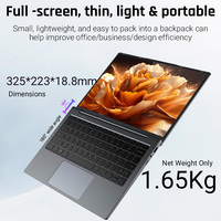 14.1 "15.6 pouces Cpu Core I5 ordinateur portable gris profond DDR4 emplacement pour disque dur FHD IPS 1920x1080 Portable type-c bureau ordinateurs portables d'affaires