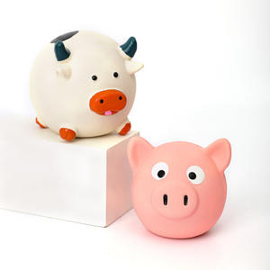 Toptan çevre dostu sevimli karikatür hayvan şeklinde lateks köpek oyuncaklar, Pet çiğnemek oyuncaklar ve gıcırtılı oyuncaklar - Product Image 4