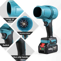 Brushless 2000W Électrique Turb Souffleurs Jet Ventilateur  De Poche Poussière Souffleur De Feuilles Souffleuse À Neige