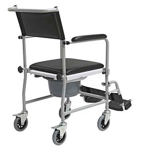 Fauteuil roulant de rééducation multifonctionnel avec pédale pliable et seau amovible - Product Image 1