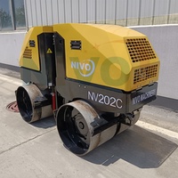 NIVO NV202 1635kg télécommande Trench vibrateur rouleau de route compacteur mini marche derrière rouleaux de route ou pièces