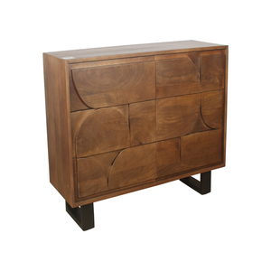 Solid Mango Wood <b>Drawer</b> Chest with Spacious Storage <b>Drawers</b> Elegant Bedroom Furniture Storage Unit with Premium Design - Product Image 3