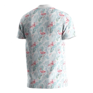 Camiseta de sublimación de alto rendimiento para hombre, de manga corta, tipo polo con cuello con cremallera y cuello alto. - Product Image 2