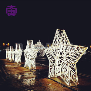 Christmas Star Lights Giant 3D LED Motif Sculpture for Shopping Mall Park Plaza and Holiday Display - Product Image 4