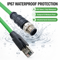 Câble Profinet M12 D-Code vers RJ45, câble Ethernet industriel M12 vers RJ45, cuivre étamé, utilisé pour le contrôle de l'automatisation industrielle