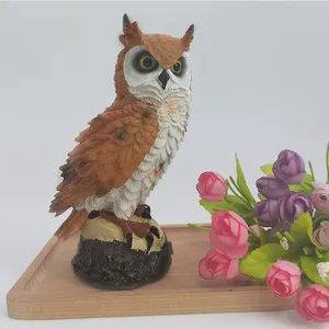 SYLVAN OEM Cute Owl Sculpture resin craft interior decor home decoration cafe restaurant decor arts crafts vintage retro statues