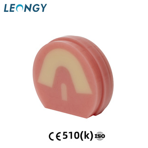 LEONGY Prótesis Completa de Arco para Restauración Temporal Maxilar y Mandibular, Disco Dental CAD CAM Multicapa de PMMA en Forma de U, PMMA-5-3 U-Shape - Product Image 1