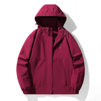 Aoyema Veste de randonnée imperméable Hommes Femmes Coupe-vent Camping Chasse Cyclisme Trekking Manteau de pêche Hommes Veste d'extérieur