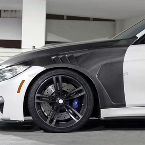 Para BMW Serie 4 F82 M4 F80 <span class=keywords><strong>M3</strong></span> <span class=keywords><strong>2015</strong></span>+ Nuevo Guardabarros Delantero de Fibra de Carbono con Ventilación, Cubierta de Guardabarros, Pieza de Carrocería, Kit de Carrocería - Product Image 6
