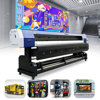 Impresora de Formato Ancho Worldcolor con Tinta Eco Solvente, Impresora Flex para Pancartas Digitales de 3.2m, Impresora de Etiquetas de Vinilo con Tinta Eco Solvente, Plotter