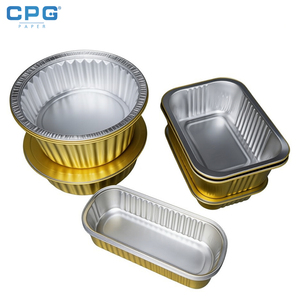 Conteneur alimentaire en aluminium recyclable de 32 oz, rond, pour restaurant, à emporter, préparation de repas, conteneurs jetables en aluminium - Product Image 1